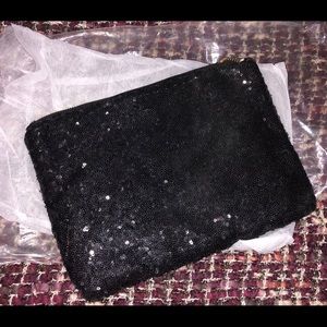 Sexy Black Sequin Clutch